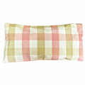 Pouch in Brown and Pink Gingham - Nested