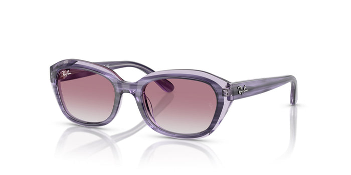 Striped Violet On Transparent Violet/Grey Violet Gradient / 48