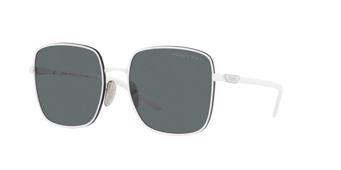 Prada SPR55Y White/Polarised Dark Grey #colour_white-polarised-dark-grey
