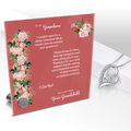 To My Grandma, I Think of You Often - Glass Message Display and Choice of Gorgeous Pendant in Multi Styles - Shipping Included