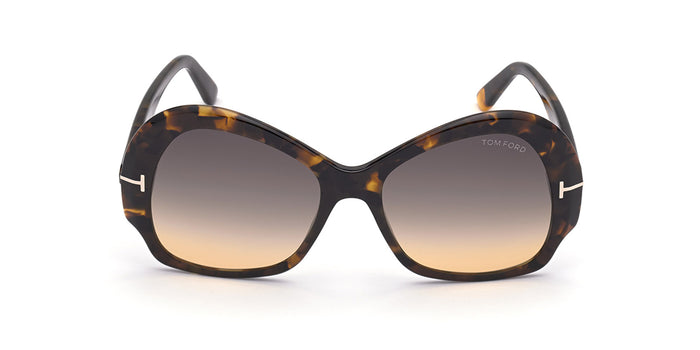 Tom Ford ZELDA TF874 Dark Tortoise/Grey Gradient #colour_dark-tortoise-grey-gradient