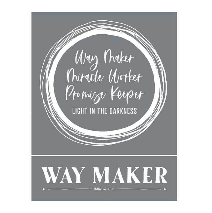 Way Maker - Mesh Stencil 8.5 x 11